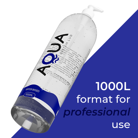 AQUA lubrificante intimo a base acqua in flacone da un litro con dosatore 1000 ml