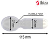 IBIZA pocket wand mini massaggiatore intimo in silicone nero ricaricabile USB