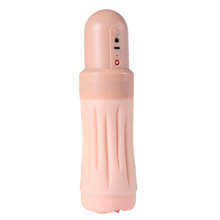 XISE masturbatore maschile realistico con vagina morbida vibrante in silicone ricaricabile USB
