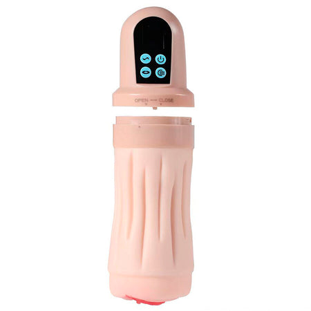 XISE masturbatore maschile realistico con vagina morbida vibrante in silicone ricaricabile USB