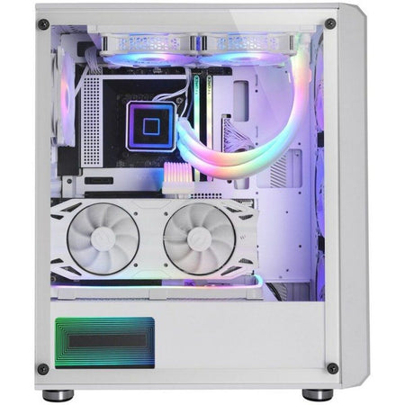 Case computer desktop ATX Mars Gaming MCVAULTW Bianco