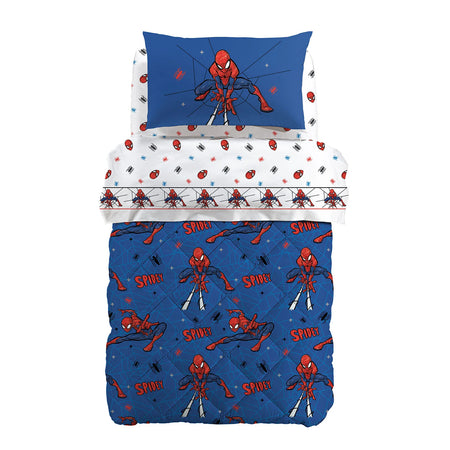 Trapunta Spider-Man Spidey ! Caleffi Kids Marvel in Puro cootne