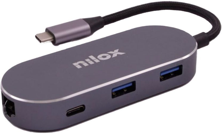 Nilox mini docking station type-c nxdsusbc02 - 8436556145667