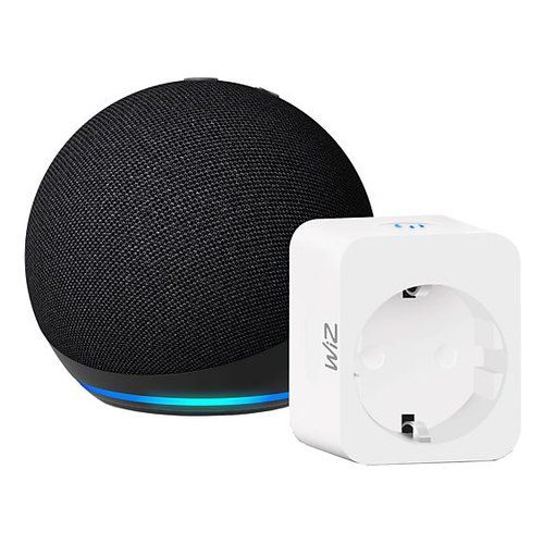 Amazon b0d6p24qzc echo dot 5gen alexa + smart plug wiz black