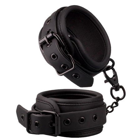 INTOYOU manette polsiere fetish BDSM in morbido neoprene nero senza nichel