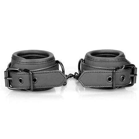 INTOYOU manette polsiere fetish BDSM in morbido neoprene nero senza nichel