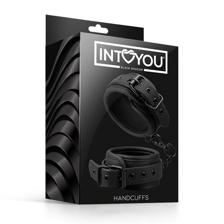INTOYOU manette polsiere fetish BDSM in morbido neoprene nero senza nichel