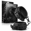 INTOYOU manette cavigliere fetish BDSM in morbido neoprene nero senza nichel