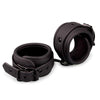 INTOYOU manette cavigliere fetish BDSM in morbido neoprene nero senza nichel