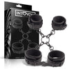 INTOYOU manette caviglie e polsi fetish BDSM in morbido neoprene nero senza nichel