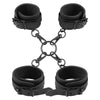 INTOYOU manette caviglie e polsi fetish BDSM in morbido neoprene nero senza nichel