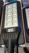 LAMPIONE LED 240W CON PANNELLO SOLARE SENSORE CREPUSCOLARE LUCE FREDDA 6500K IP65 +TELECOMANDO + STAFFA