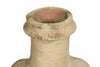 Biscottini Vecchia anfora giara con manici in terracotta e base portavasi in ferro