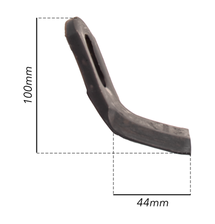Coltello per trincia lunghezza 100mm larghezza 44mm