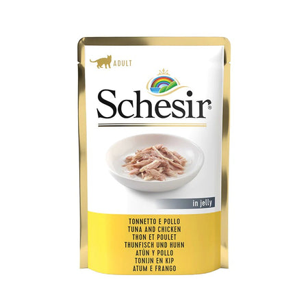 Schesir Jelly Tonnetto e Pollo Bustina per Gatti Adulti 85gr