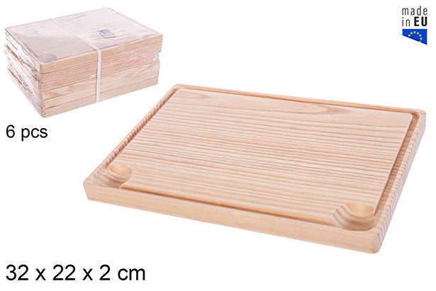 Tagliere in Legno per Bistecca 32x22cm