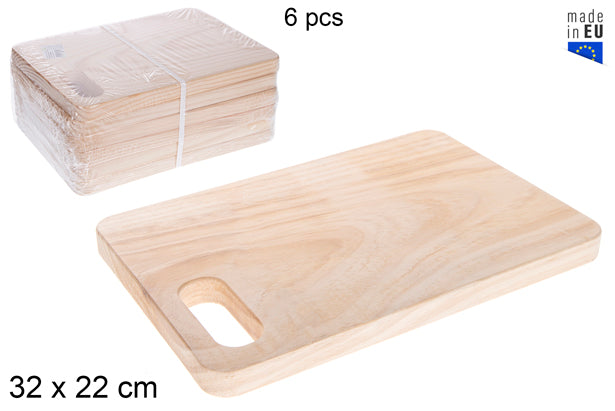 Tagliere in Legno con Manico 32x22cm