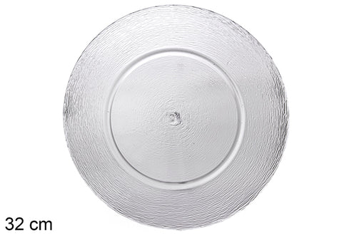 Piatto basso in Vetro 'Dublino' 32cm