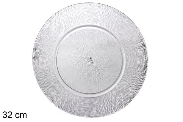 Piatto basso in Vetro 'Dublino' 32cm