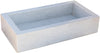 Biscottini Acquaio in marmo bianco L82xPR41xH17 cm Vasca realizzata completamente