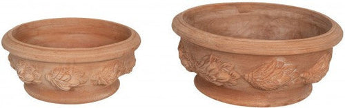 Biscottini Biscottini Set 2 Vasi Terracotta Galestro Antigelivo Artigianali D50/40 H23/19