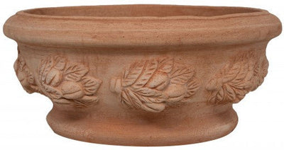 Biscottini Biscottini Vaso Ciotola Terracotta Toscana Artigianale Antigelo Made Italy 40x19