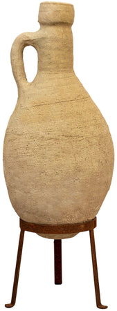 Biscottini Biscottini Anfora Giara Vecchia Terracotta 27x60 Manici e Base Ferro 21x21
