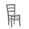 MOBILI 2G - SET 2 SEDIE SHABBY IN LEGNO LACCATO GRIGIO SEDUTA LEGNO
