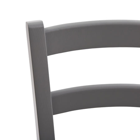 MOBILI 2G - SET 2 SEDIE SHABBY IN LEGNO LACCATO GRIGIO SEDUTA LEGNO