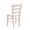 MOBILI 2G - SET 2 SEDIE SHABBY IN LEGNO LACCATO ROSA CIPRIA SEDUTA LEGNO