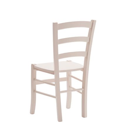 MOBILI 2G - SET 2 SEDIE SHABBY IN LEGNO LACCATO ROSA CIPRIA SEDUTA LEGNO
