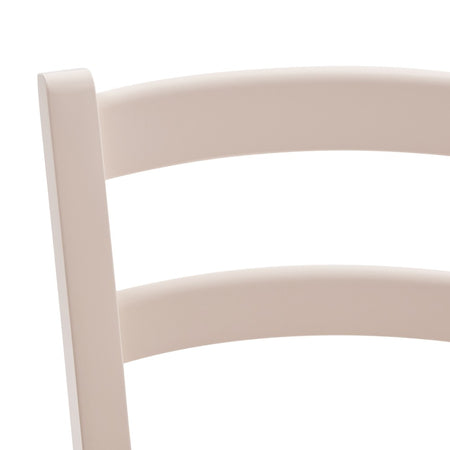 MOBILI 2G - SET 2 SEDIE SHABBY IN LEGNO LACCATO ROSA CIPRIA SEDUTA LEGNO