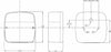 Fanale alogeno posteriore dx 110x110mm confezione da 2 pezzi