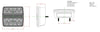 Fanale posteriore dx a LED 12V dimensioni 105,2x42x99,2mm