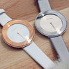 Orologio CALVIN KLEIN donna Chic tempo pelle bianco