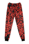 DOLLY NOIRE Pantalone Tuta Uomo Ritual Mask Red/black da uomo