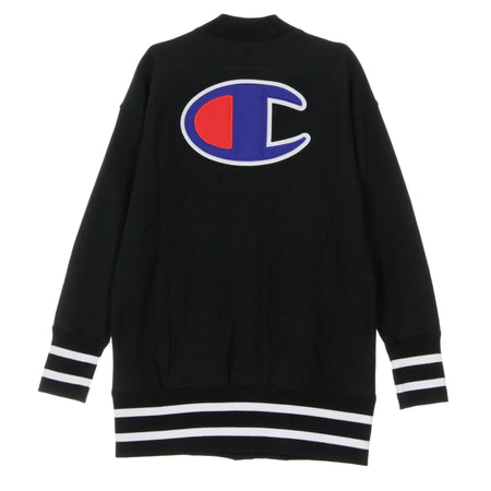 CHAMPION Giubbotto Bomber Lungo Donna Gbomber Reverse Weave Black da donna