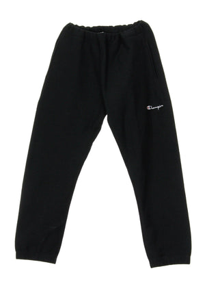 CHAMPION Pantalone Tuta Felpato Donna Elastic Cuff Pants Black da donna