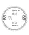 Fanale posteriore fendinebbia Ama a 20 LED Ø 140mm
