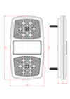 Fanale posteriore sx a 14 LED 12V