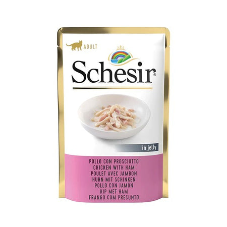 Schesir Jelly Pollo con Prosciutto per Gatti Adulti 85gr