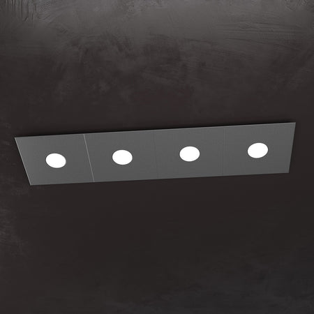 Plafoniera moderna Top Light ECCENTRIC 1156 4L GX53 LED metallo lampada parete soffitto