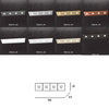 Plafoniera moderna Top Light ECCENTRIC 1156 4L GX53 LED metallo lampada parete soffitto