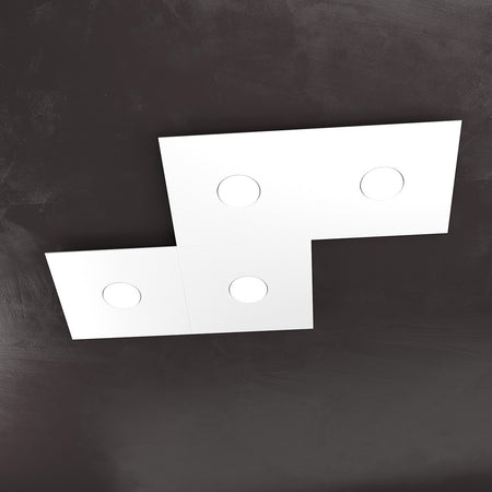 Plafoniera moderna Top Light ECCENTRIC 1156 4L GX53 LED metallo lampada parete soffitto