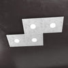 Plafoniera moderna Top Light ECCENTRIC 1156 4L GX53 LED metallo lampada parete soffitto