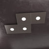 Plafoniera moderna Top Light ECCENTRIC 1156 4L GX53 LED metallo lampada parete soffitto