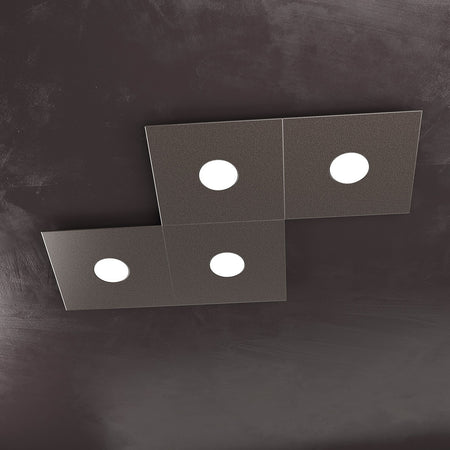 Plafoniera moderna Top Light ECCENTRIC 1156 4L GX53 LED metallo lampada parete soffitto