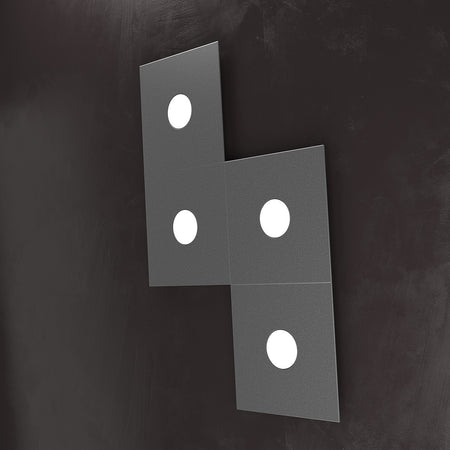 Plafoniera moderna Top Light ECCENTRIC 1156 4L GX53 LED metallo lampada parete soffitto