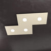 Plafoniera moderna Top Light ECCENTRIC 1156 4L GX53 LED metallo lampada parete soffitto