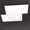 Plafoniera moderna Top Light ECCENTRIC 1156 4L GX53 LED metallo lampada parete soffitto